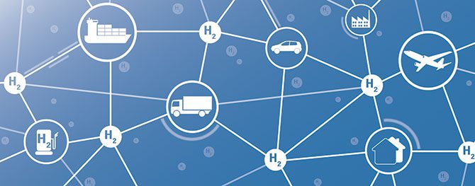 A visual representation of a supply chain network