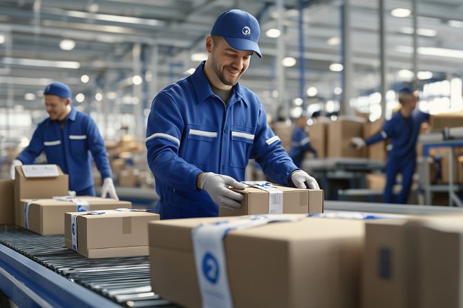 Value-added logistics services like packaging and labeling for freight forwarding.