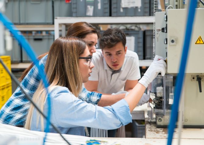 team being trained at a company